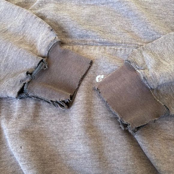 Carhartt vintage distressed l K132 pullover hoodie size large brown - Picture 3 of 11